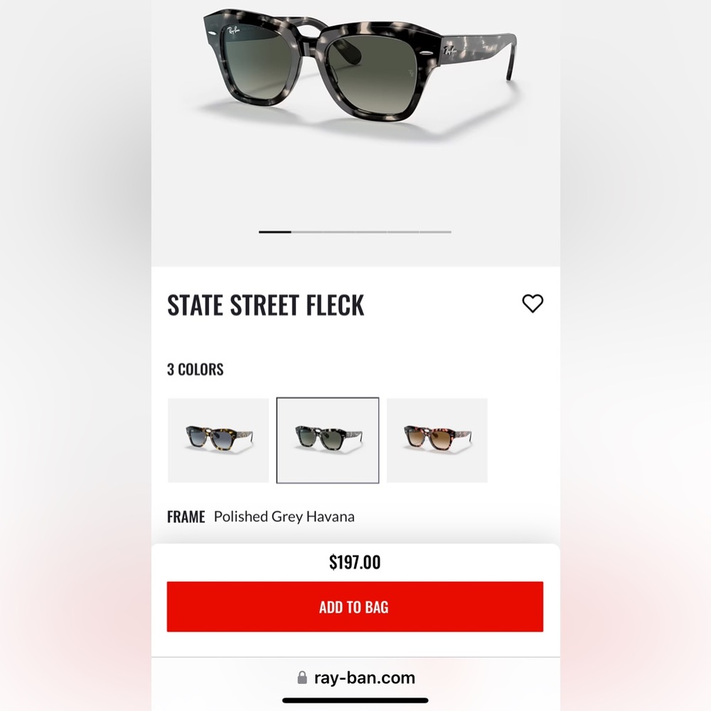RayBan State Street Fleck